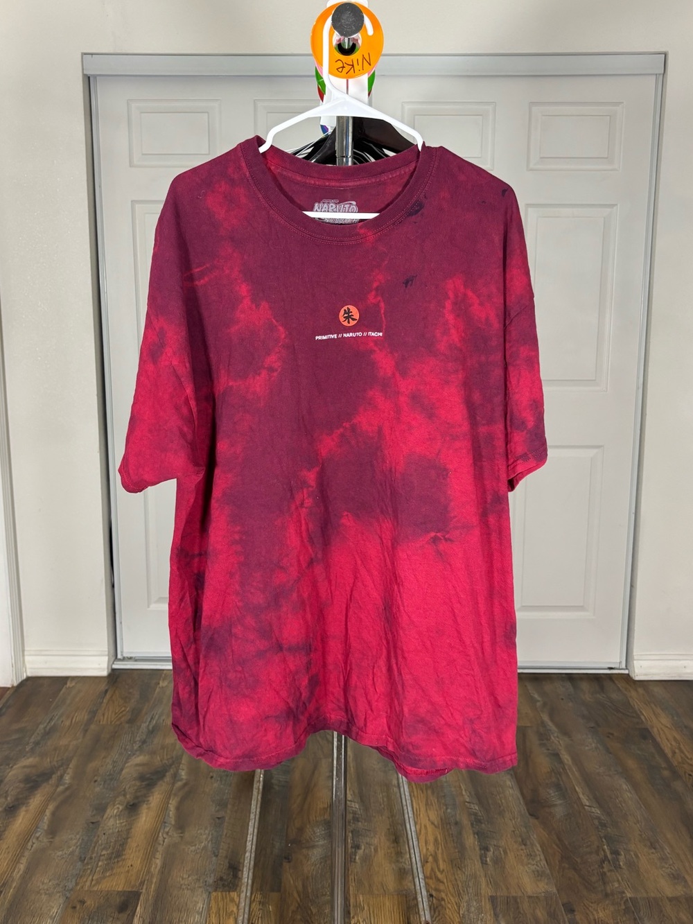 Naruto Signature Tie-Dye Red & Maroon Short Sleeve Tee